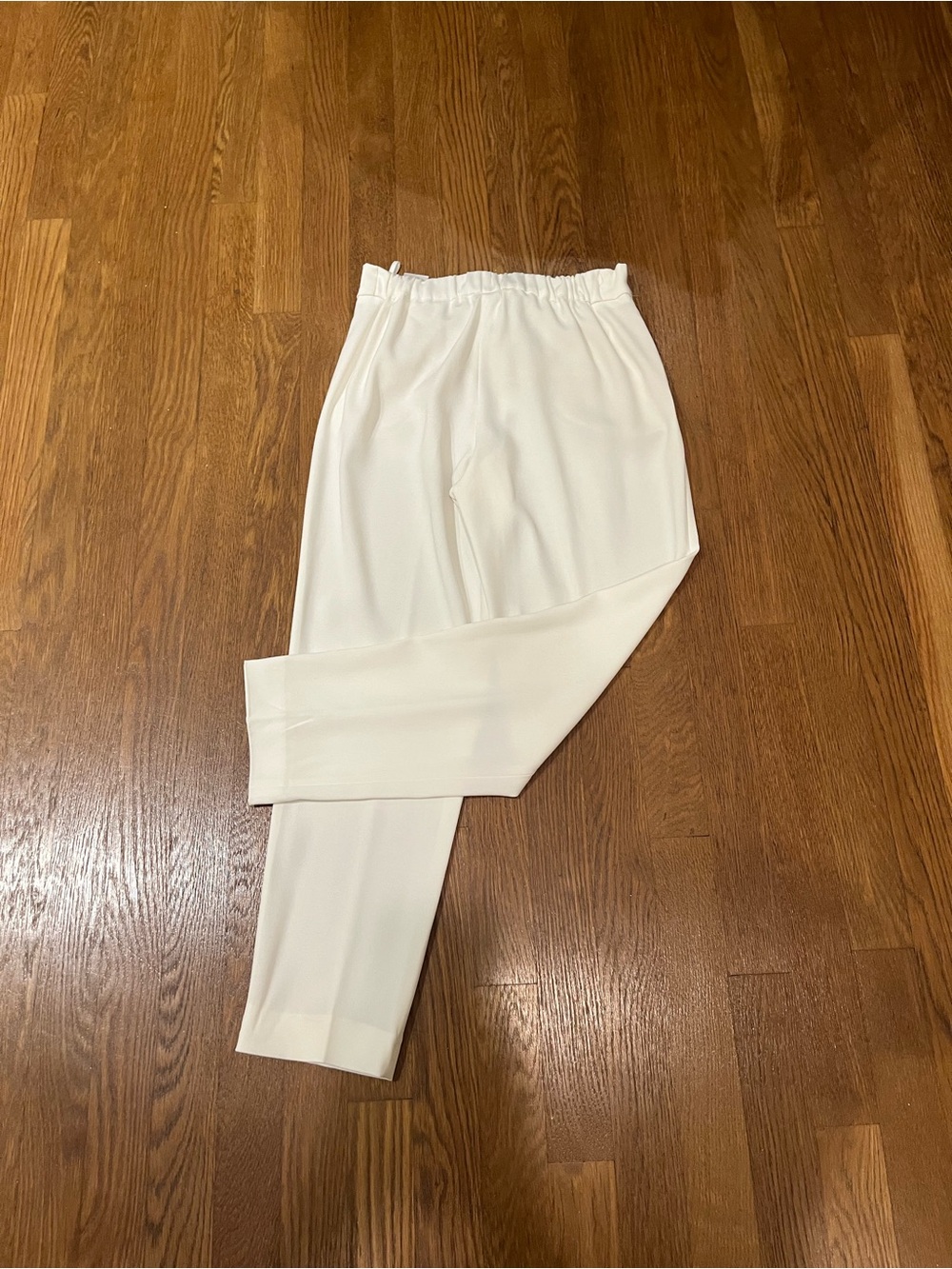 Babaton Ivory Elastic-Waist Trousers